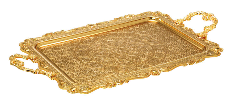 248 - 57 cm Şehzade Tepsi altın